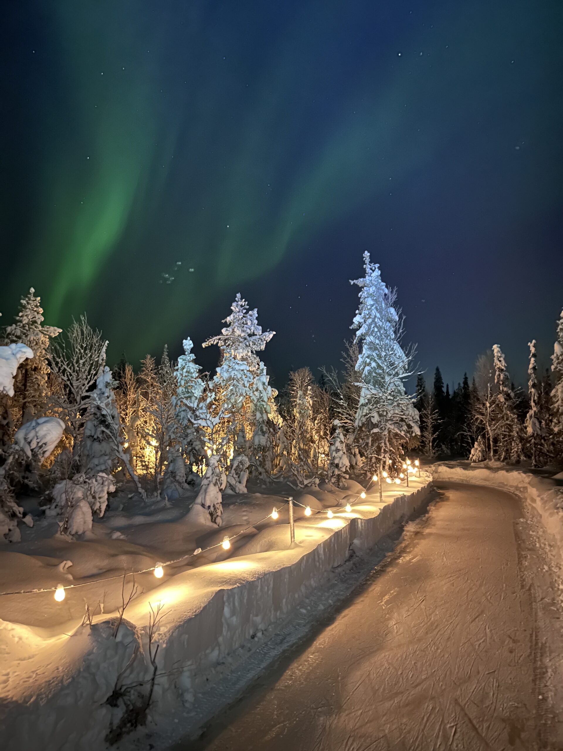 Ice skating in the forest trail - Aavalevi